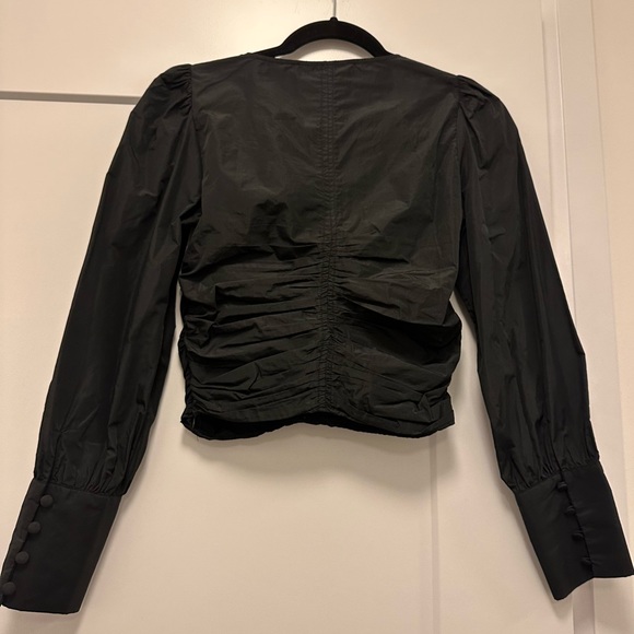 Zara Black Ruched Top - Picture 2 of 4